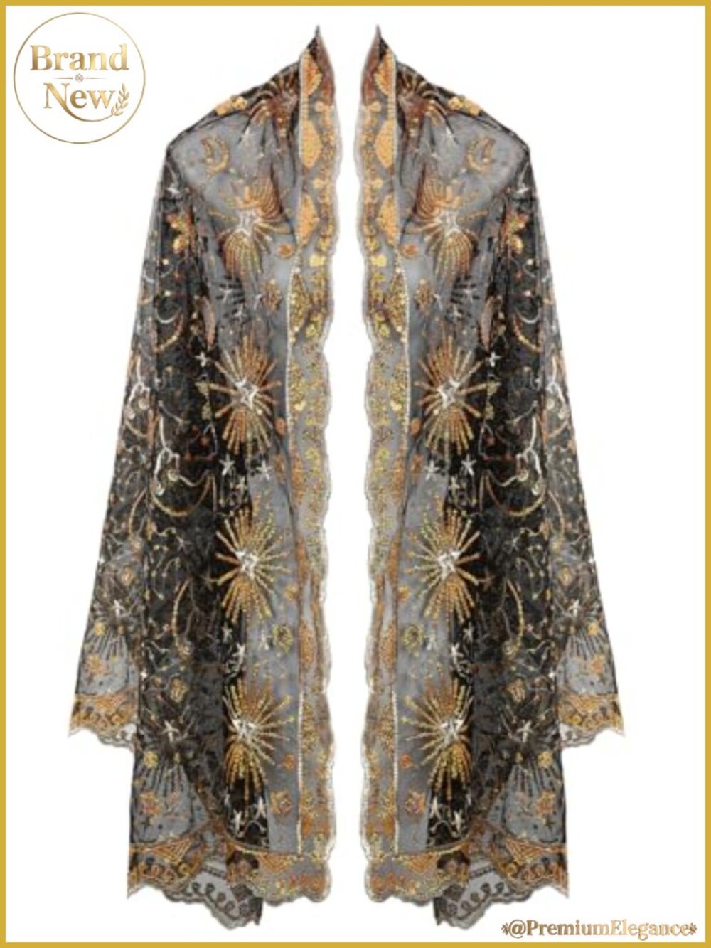 1920s Shawl Sequin Embroidery Wrap Evening Party Shawl